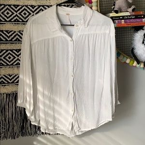 Free People white button down